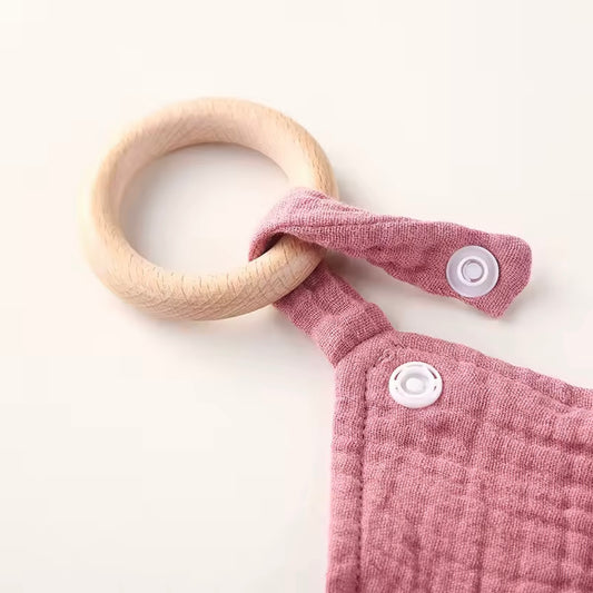 Hydrofiel knuffeldoekje met naam - wit