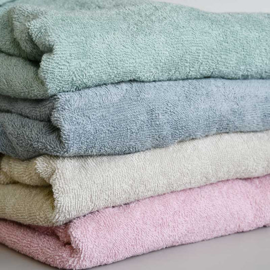 Pretletter poncho kind badstof groen beige roze blauw