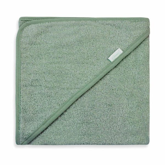 Badcape met naam - groen