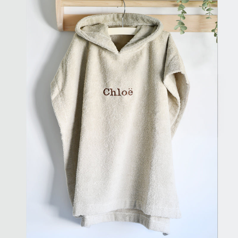 Poncho badstof - beige