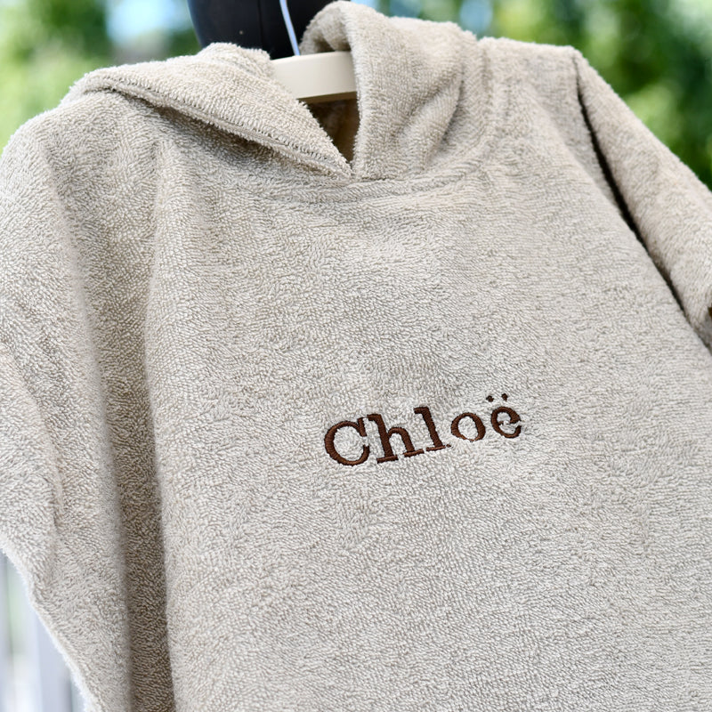 Poncho badstof - beige