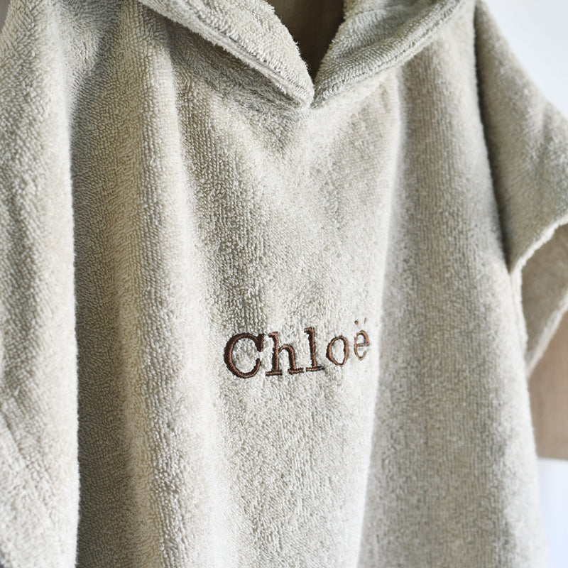 Poncho badstof - beige