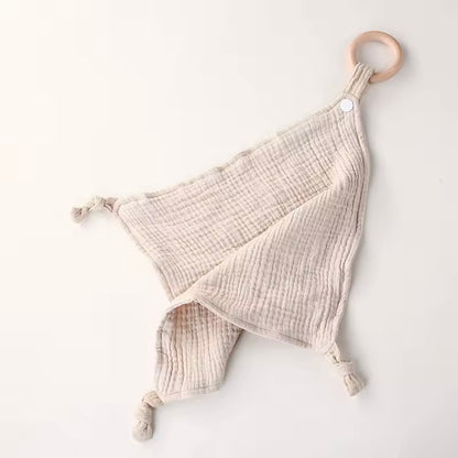 Hydrofiel knuffeldoekje met naam - beige