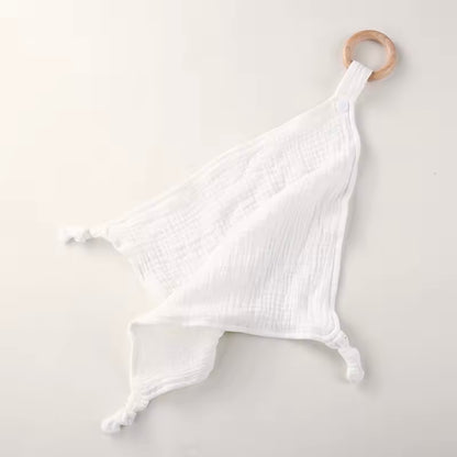 Hydrofiel knuffeldoekje met naam - wit