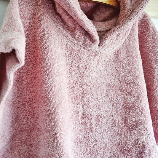 Poncho badstof - roze