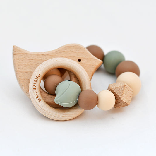 Bijtring - Bruin groen vogel