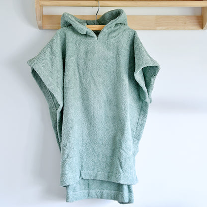 Poncho badstof - groen
