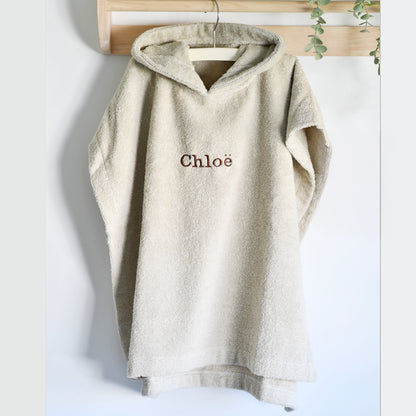 Poncho badstof - beige