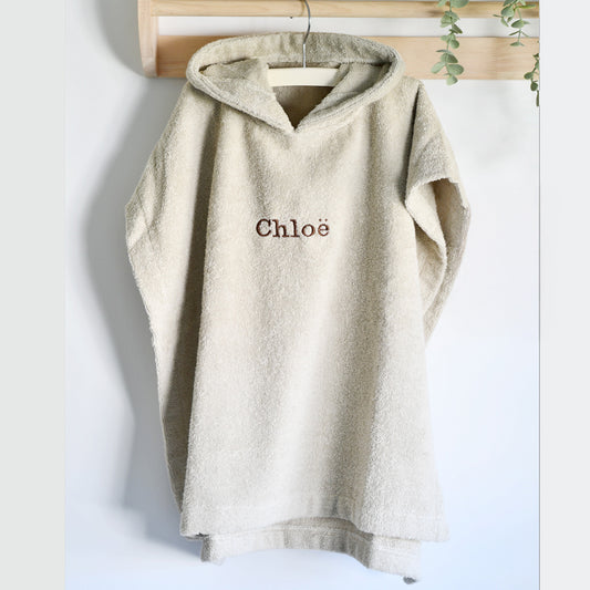 Poncho badstof - beige