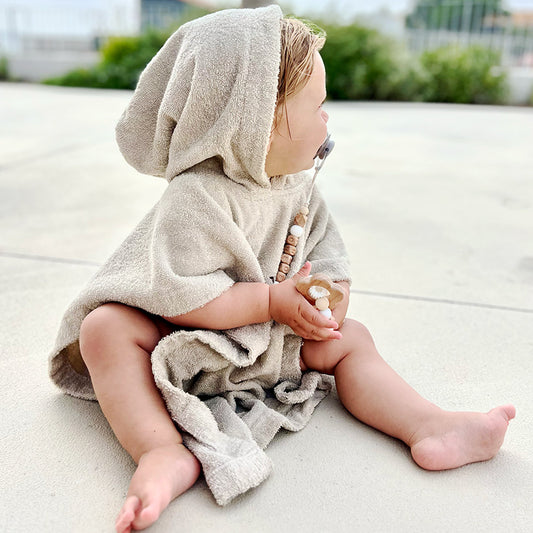Poncho badstof - beige