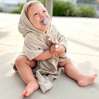 Poncho badstof - beige