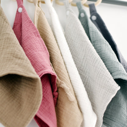 Hydrofiel knuffeldoekje met naam - wit