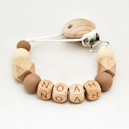 Speenkoord naam hout - Bruin