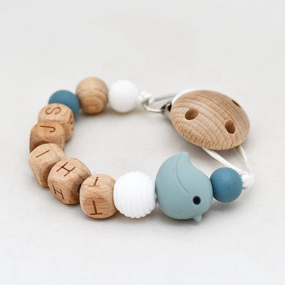Speenkoord naam hout - Blauw vogel
